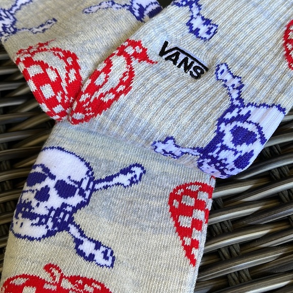 VANS “Off The Wall” Men’s socks Skulls - Picture 8 of 13